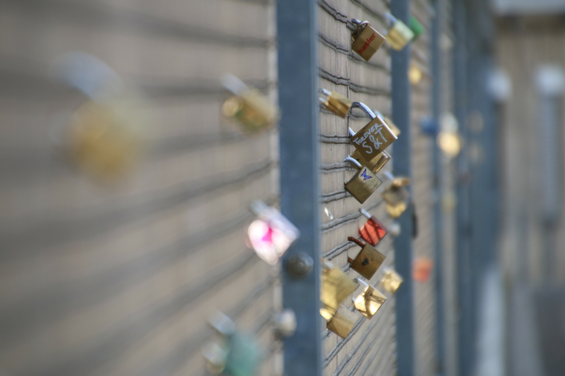 Fence with locks